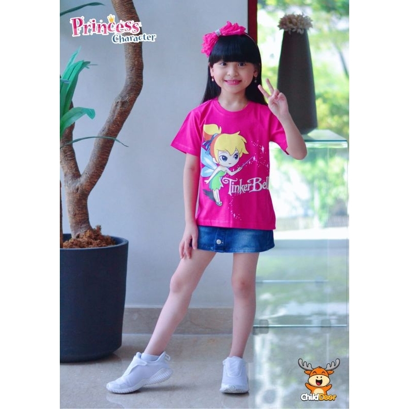 KAOS ANAK PRINCESS CHARACTER /KAOS ANAK / KAOS BRANDED / BAJU ANAK BRANDED / KAOS ANAK BRANDED