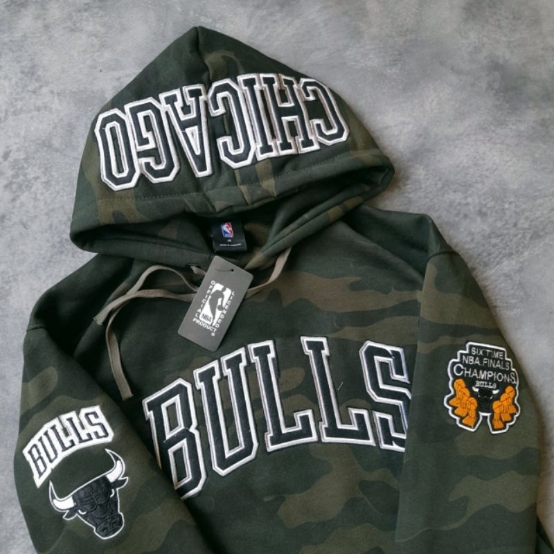 HOODIE JAKET SWEATER CHICAGO BULLS CAMO FULLTAG &amp; LABEL