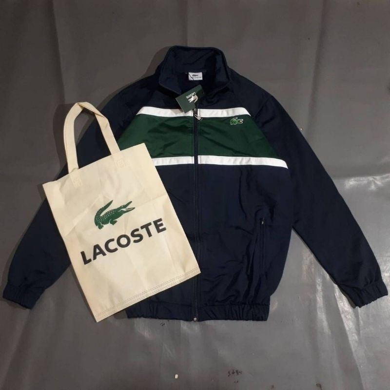 TRACKTOP SWEATER JAKET LACOSTE VINTAGE NEVI FULLTAG &amp; LABEL