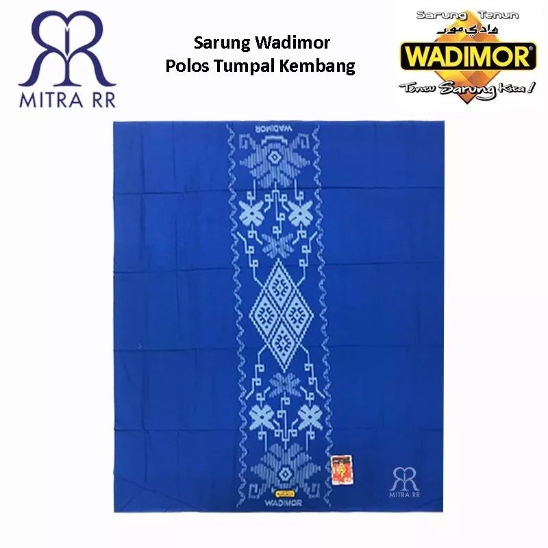 Sarung WADIMOR POLOS TUMPAL KEMBANG | Dewasa | Sarung Polos Warna| Sarung Santri