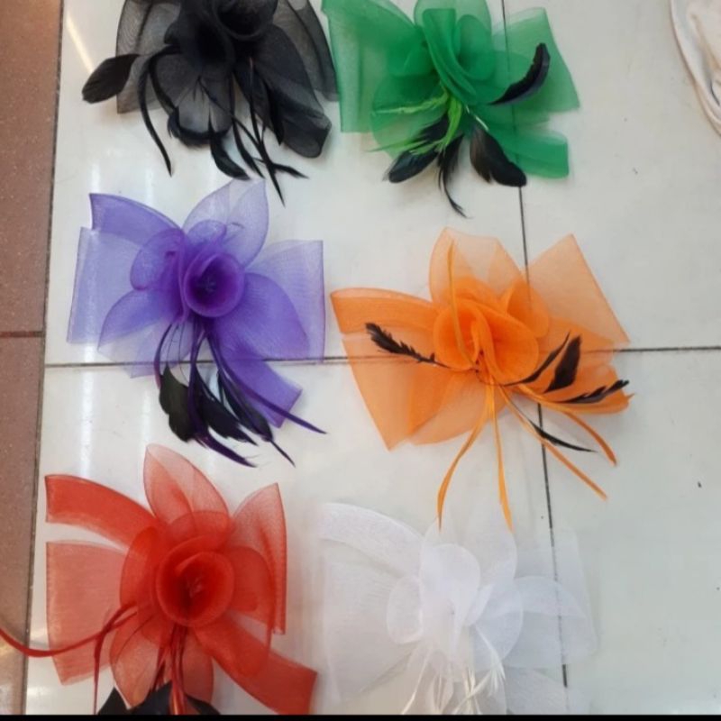 Jepit Fascinator Pita Lebar-Headpiece Pesta Murah