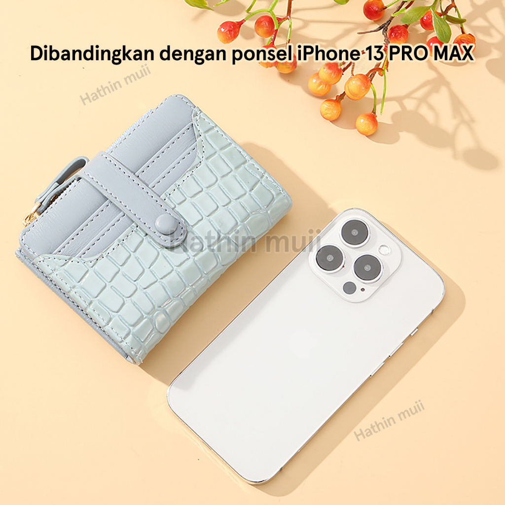 Dompet wanita ori wallet GENIE dompet wanita import croco leather dompet terbaru dompet kartu bahan kulit walet