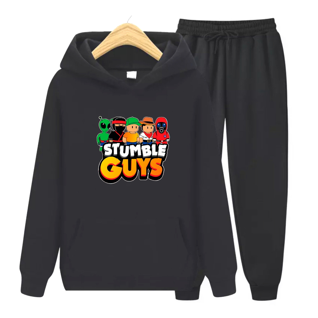 FenishaStore Setelan Sweater Hoodie Anak Stumble Guys ( Atasan &amp; SET Hoodie - Stumble Guys )