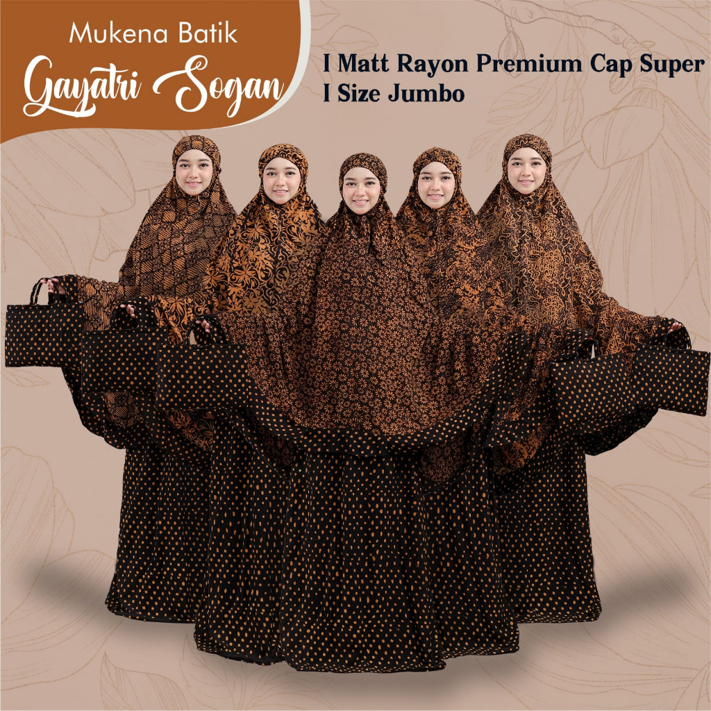 mukena batik dewasa maheswara rayon premium size jumbo termurah