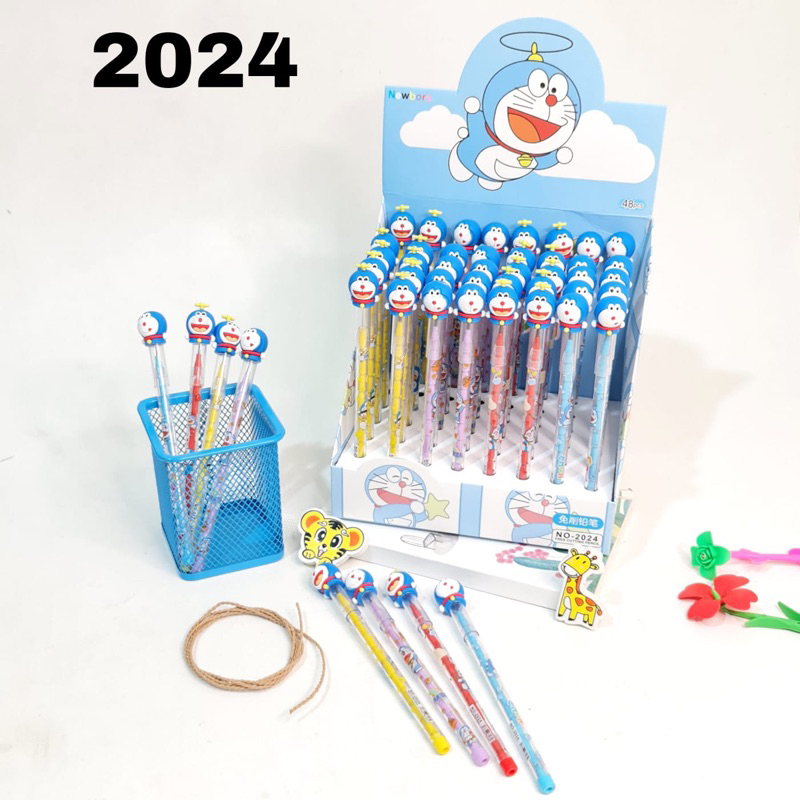 

pensil susun kepala karet doraemon satuan