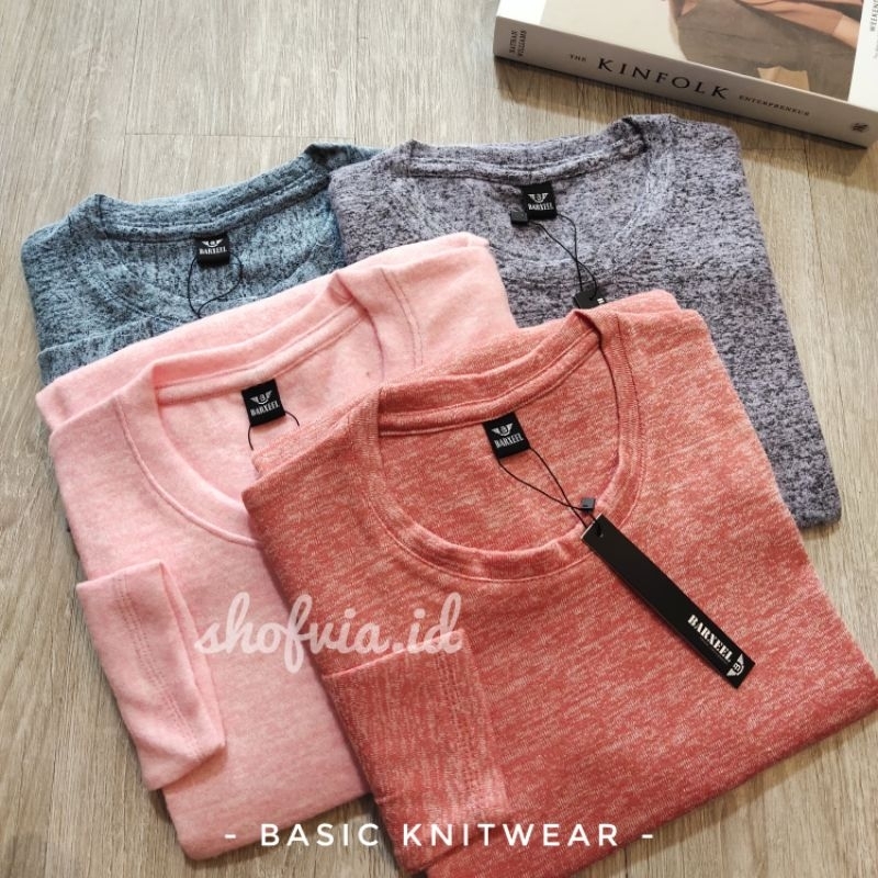 KAOS RAJUT TEBAL BASIC LENGAN PANJANG / KNITWEAR / KAOS TEBAL / KAOS LENGAN PANJANG / KAOS RAJUT / K