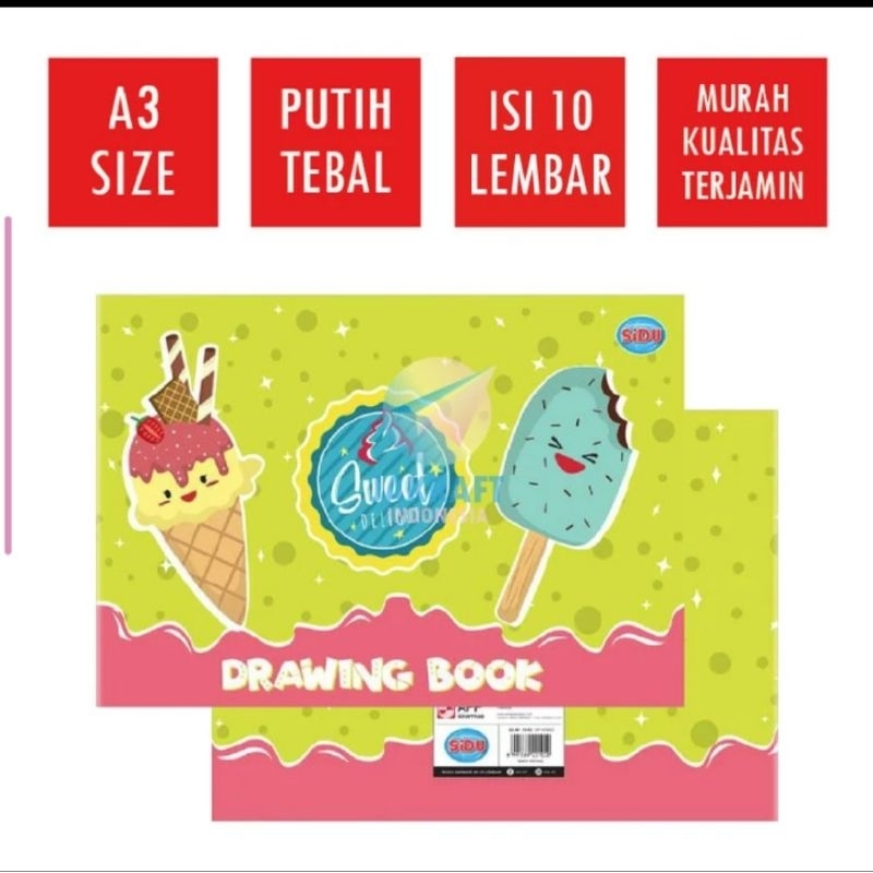 

buku gambar sidu a3 isi 5 lembar