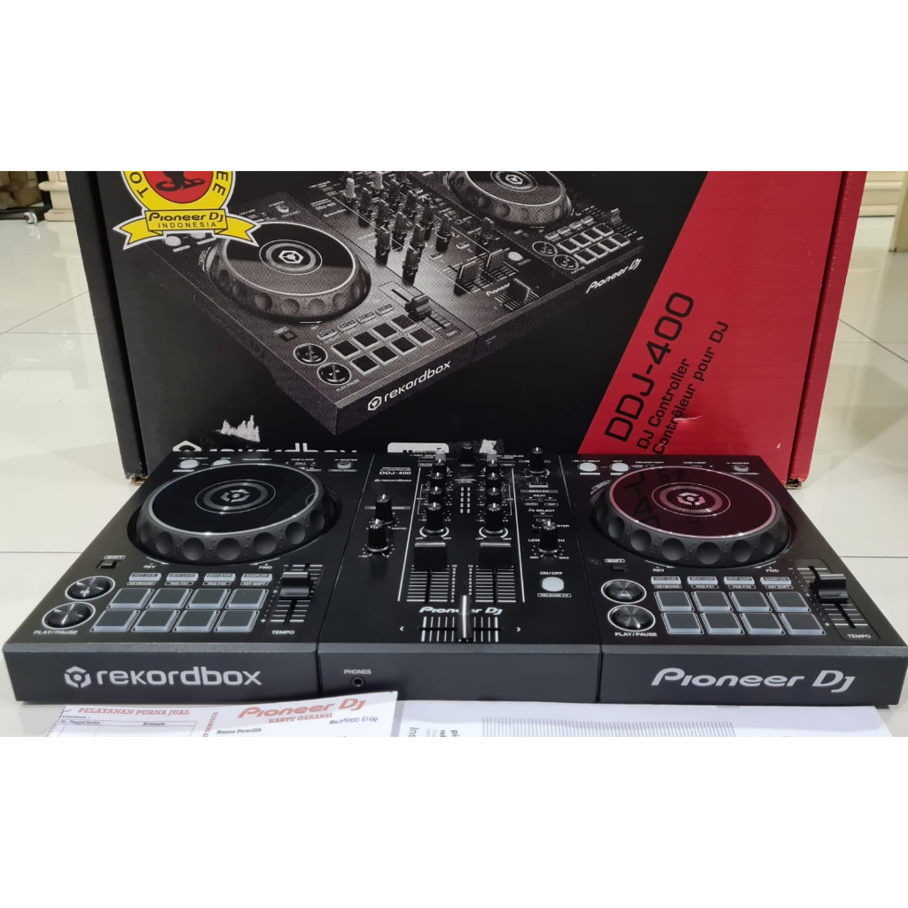 Alat DJ Pioneer DDJ 400 Fullset Box & Manual Book Controller Set DJ Rekordbox Edition (Like New)