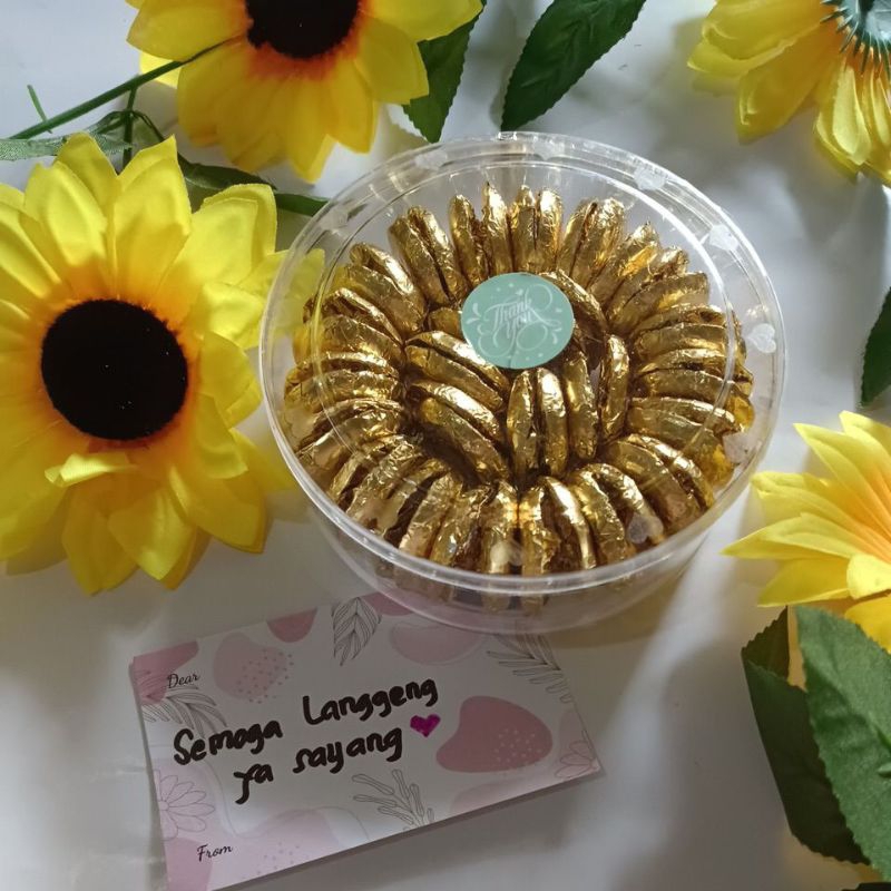 Coklat coin Jago Golden Roundiest 180 gram (50 pc) free custom kartu ucapan