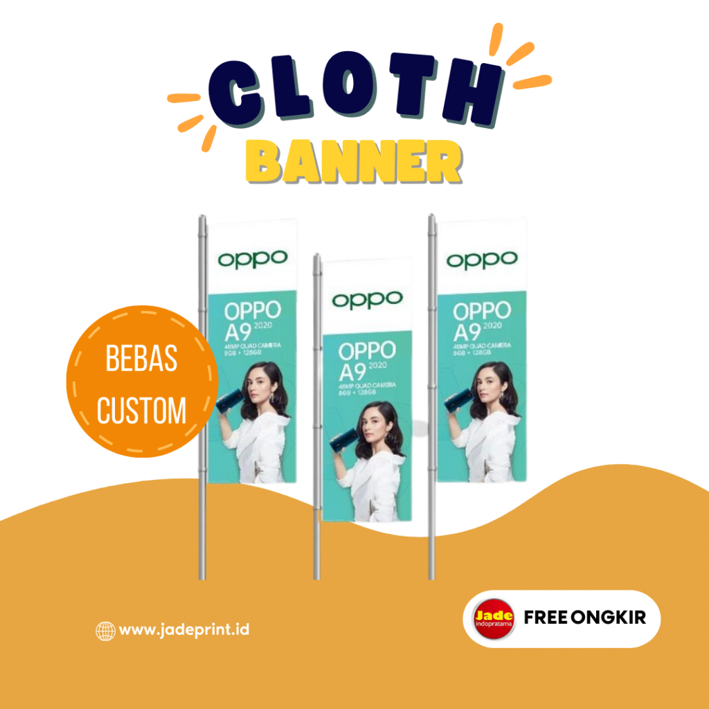 [JADE] Cloth Banner Umbul Umbul Custom Umbul Umbul Warna Warni Umbul Umbul Merah Putih Umbul Umbul K