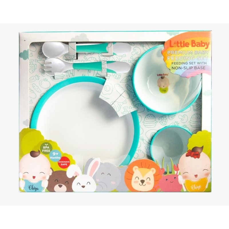 Little Baby Feeding Set With Non - Slip Base / Premium Feeding Set