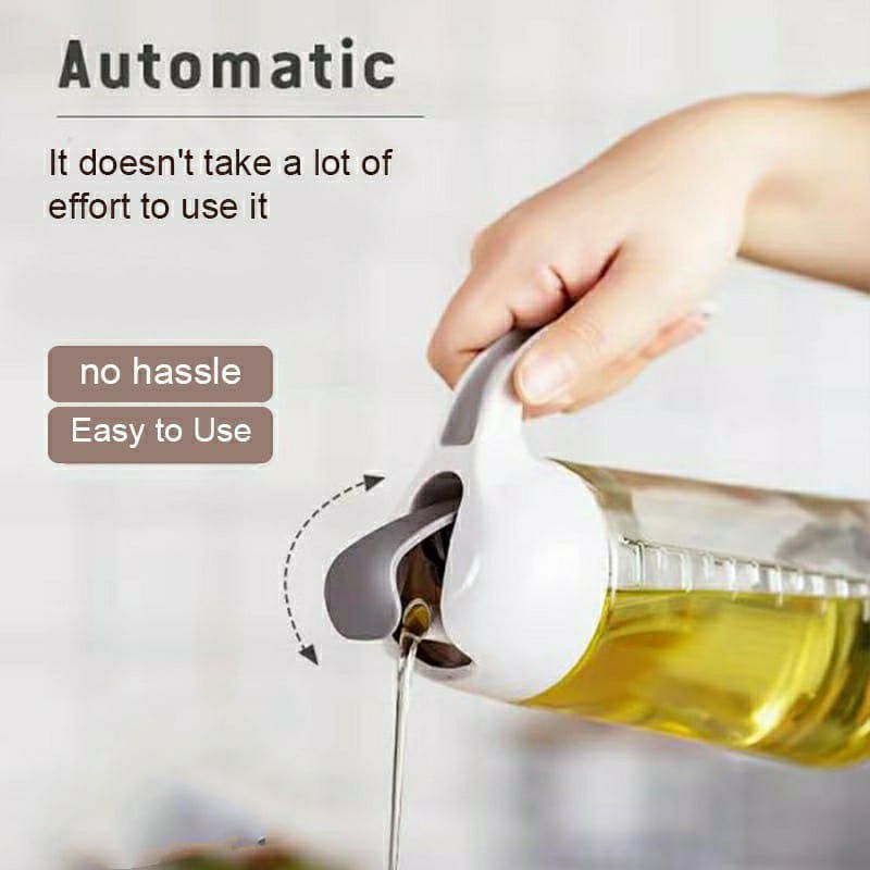 Botol Minyak 580 ml Kaca / Tempat Minyak 580 Anti Tumpah / Botol Kaca Serbaguna 580ml