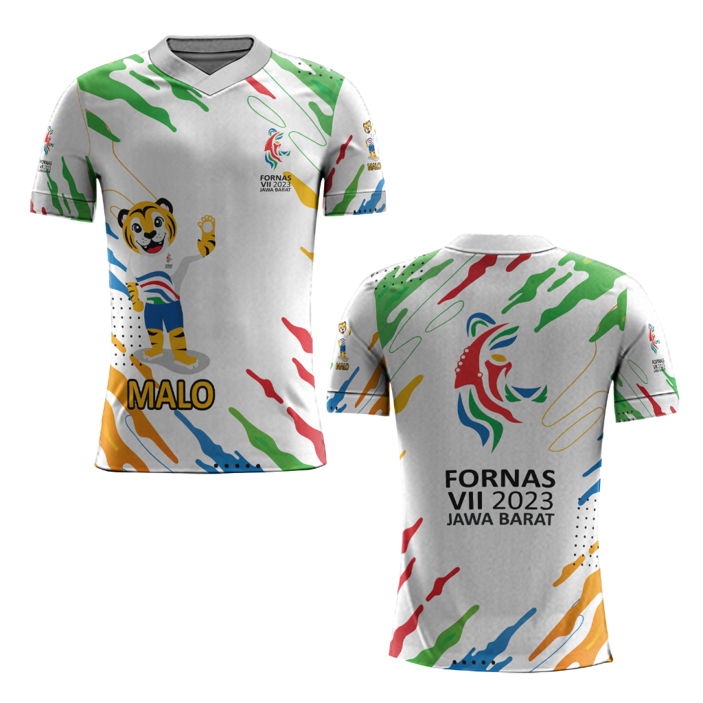 Baju Kaos Jersey Fornas VII Bandung Jawa Barat 2023 Fullprint Terbaru Art 5