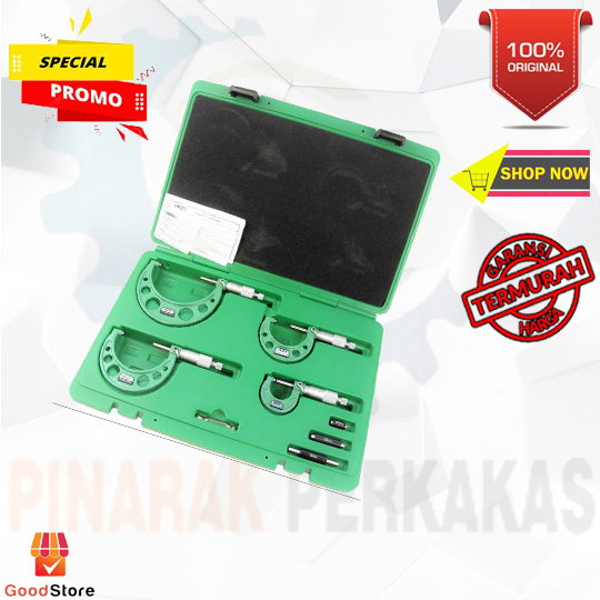 Insize 3203 -1004A Outside Micrometer Set 4 Piece Series 0-100mm