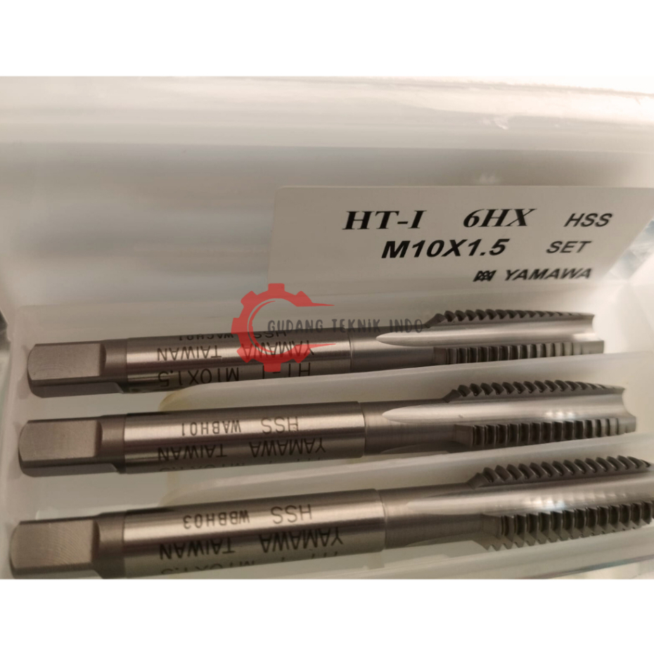 YAMAWA Hand Tap HSS Set M10 x 1.5 / Hand Tap M10 x 1.5 YAMAWA HSS Set