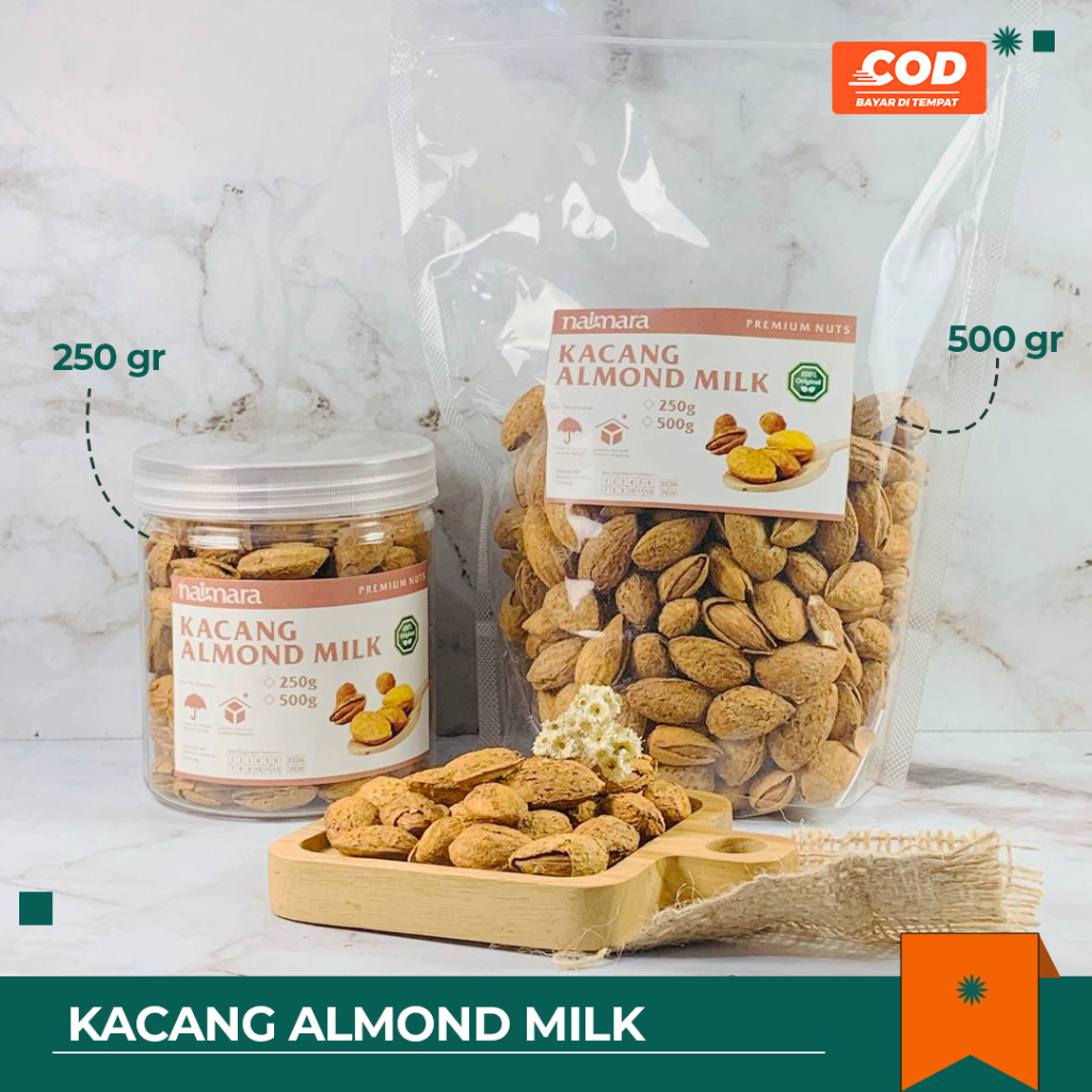 

Almond Milk 250GR / Almond Milk Booster Asi / Almond Milk Matang 500gr