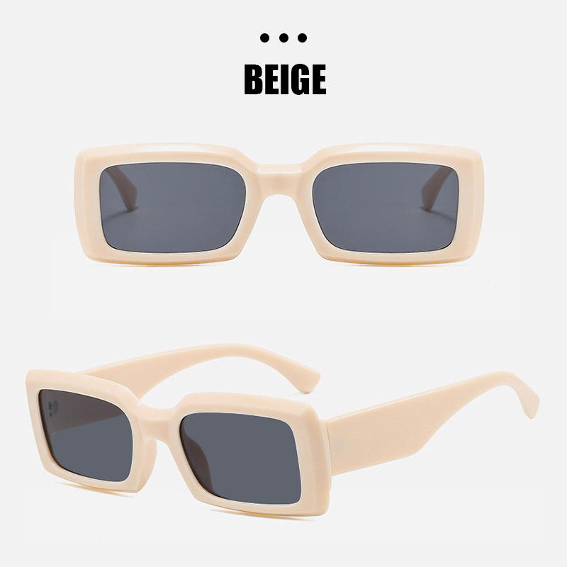 [COD]Kacamata Hitam UV400 Bentuk Persegi Panjang New Trend Fashion Terbaru High Quality Import - Kacamata Retro-Won
