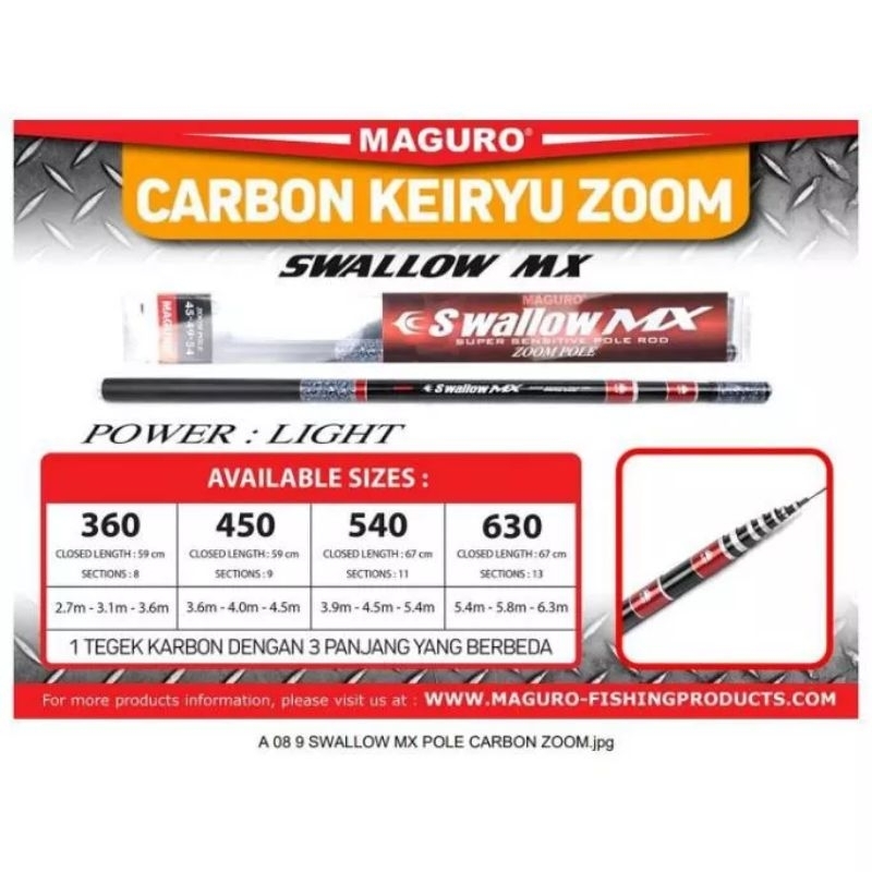 Joran Tegek Maguro Swallow MX Zoom 540 - 630