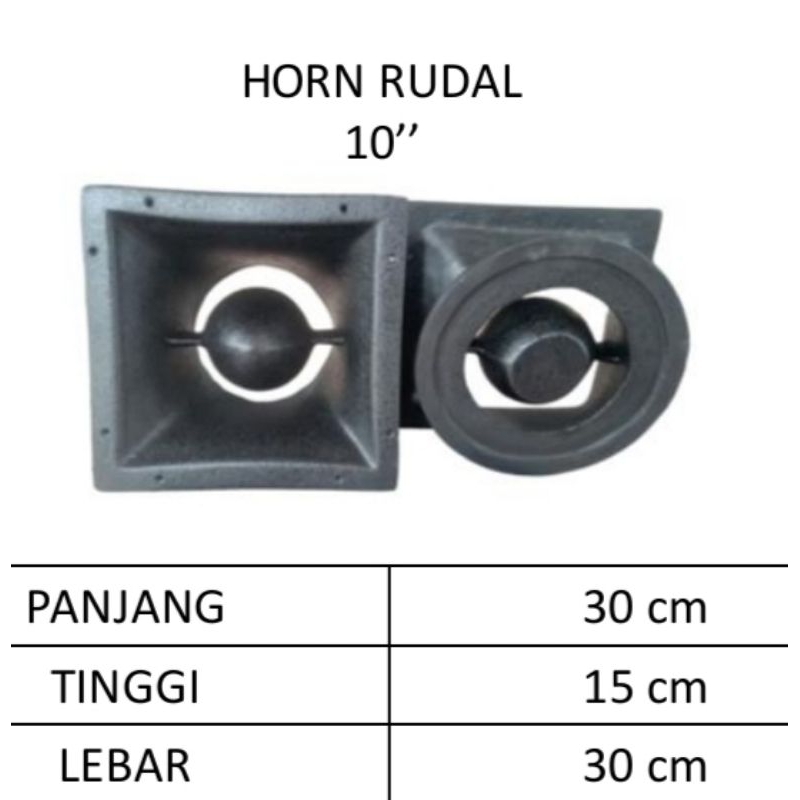 horn rudal 10"