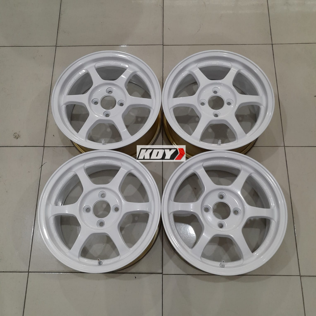 Pelek Racing Bekas Mobil Murah Ring 15 PCD 4x100 Brio, Agya ayla, Jazz, yaris,, City