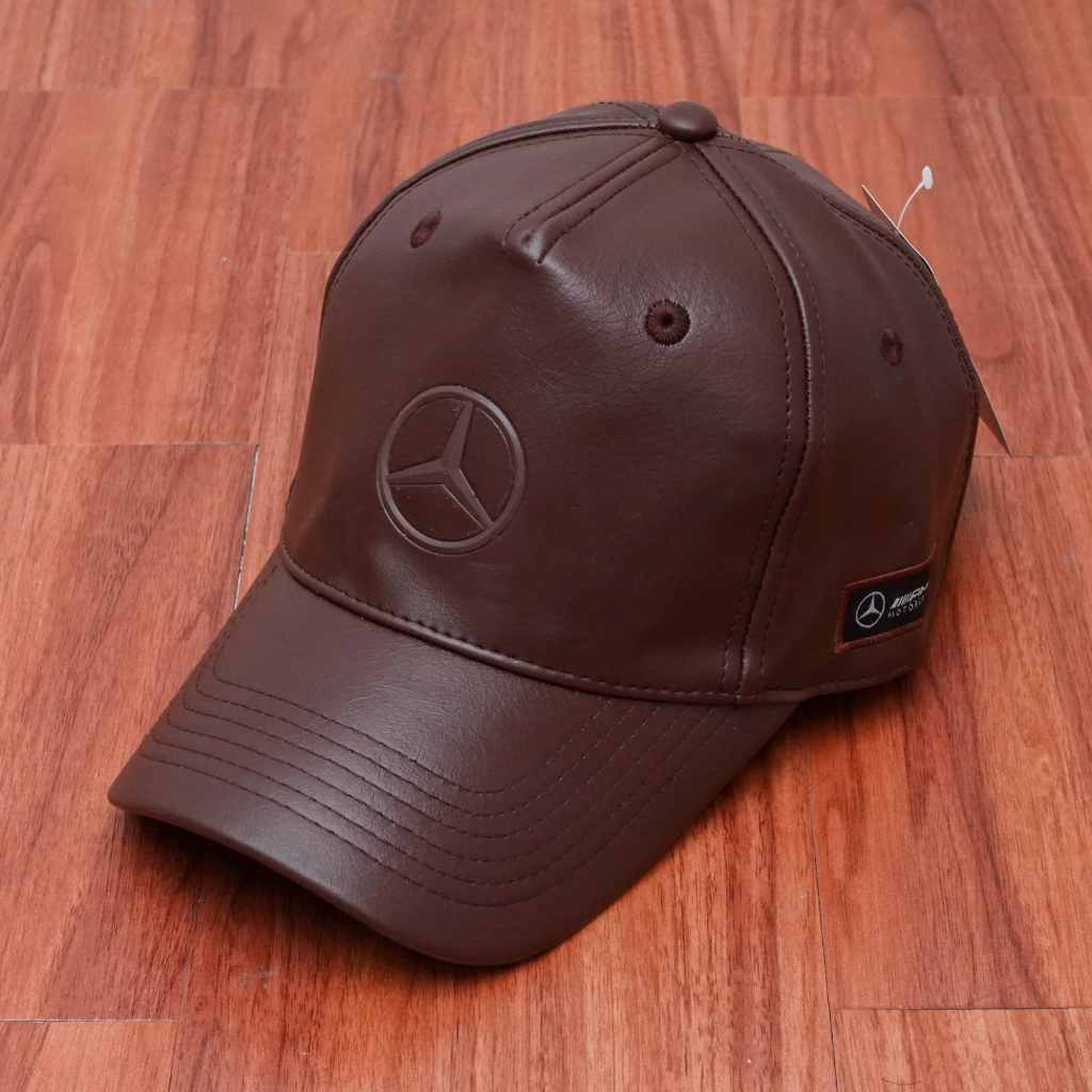 Topi Mercedes Benz Kulit Topi Baseball Pria Import Mirror Original