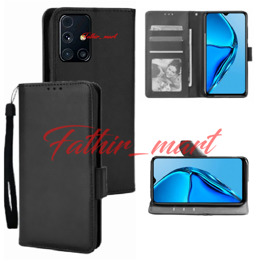 Case Dompet Hp SAMSUNG A51 / SAMSUNG A71 Case Leather Flip case Cover Kulit Casing Dompet