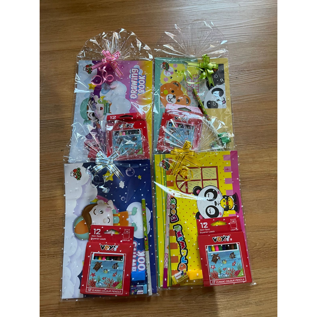 Paket alat tulis set mewarnai/bingkisan/souvenir ulang tahun anak