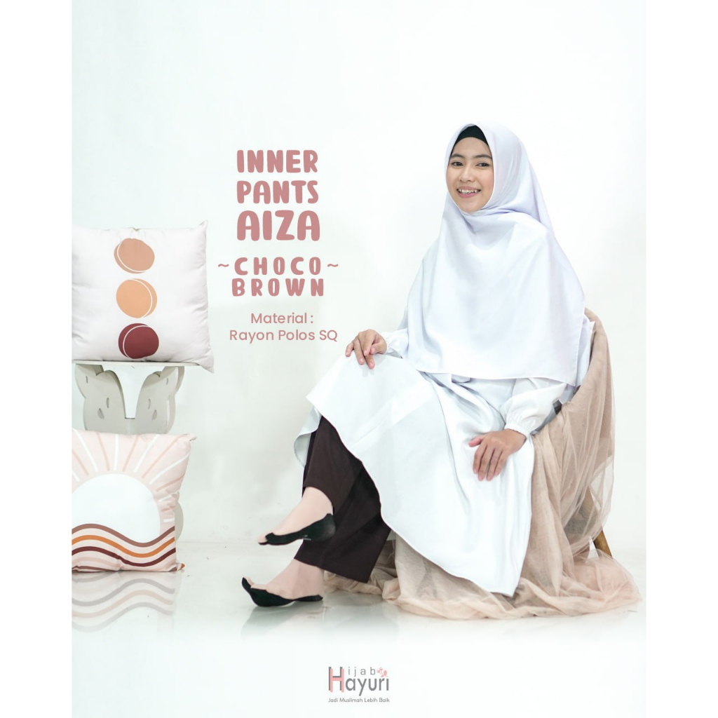 Inner Pants Aiza Dari Hijab Hayuri - Celamis Jumbo Celana Dalaman Gamis All Size Fit To XXL Bahan Rayon Polos SQ