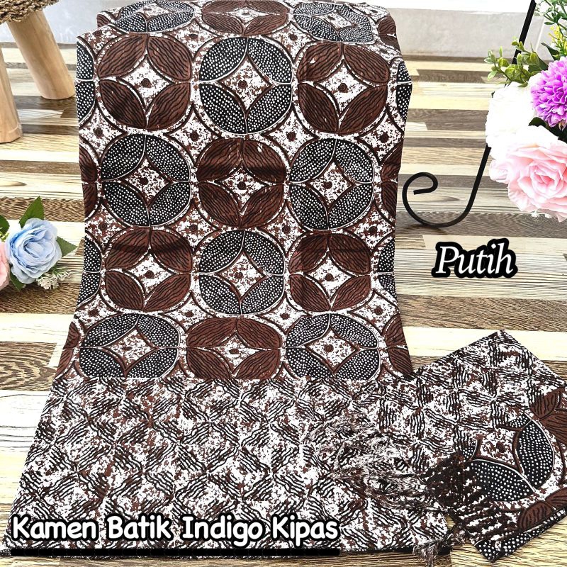 Kamen bali katun motif Batik (kamen lembaran) + selendang