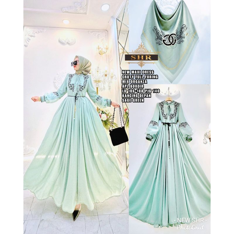 GAMIS BORDIR SAGE SHR
