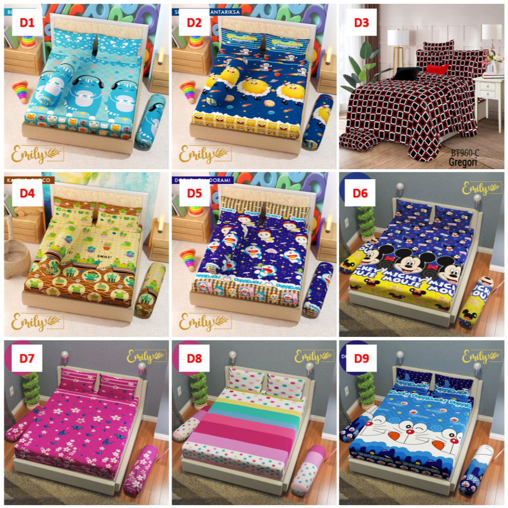 SALE Sprei Homemade Microfiber Disperse Size 90 100 120 140 160 180 200