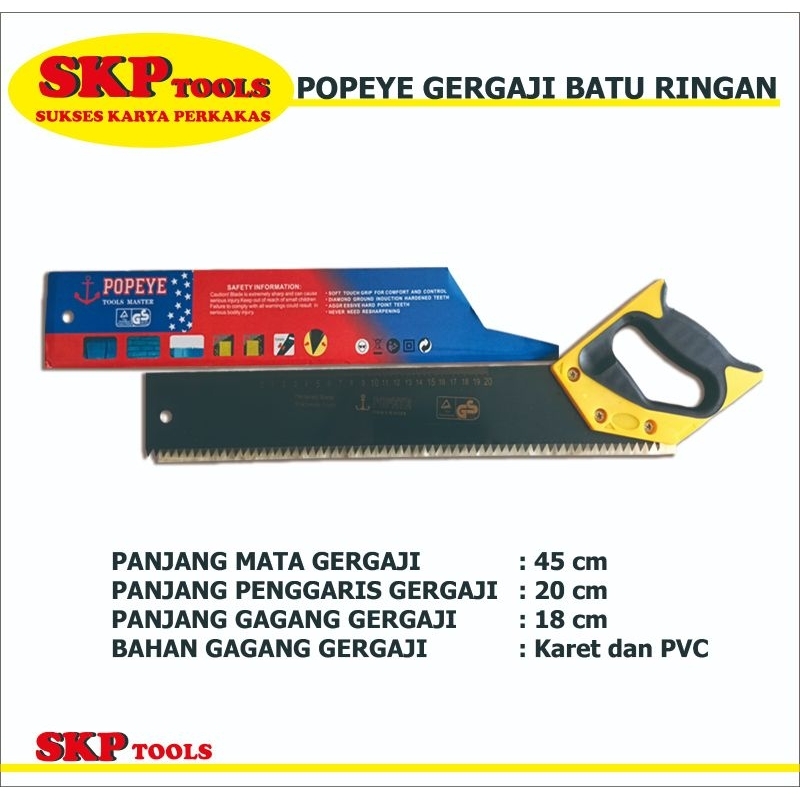 POPEYE GERGAJI BATU BATA RINGAN