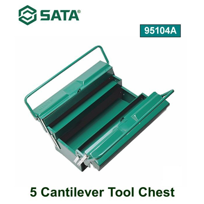 SATA TOOL BOX PERKAKAS BESI 95104A Sata 5 CANTLEVER TOOL CHEST 95104 A