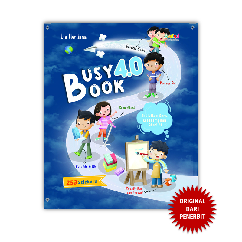 kanak - Busy Book 4.0 - Buku Aktivitas Anak Baca Tulis Calistung Sticker