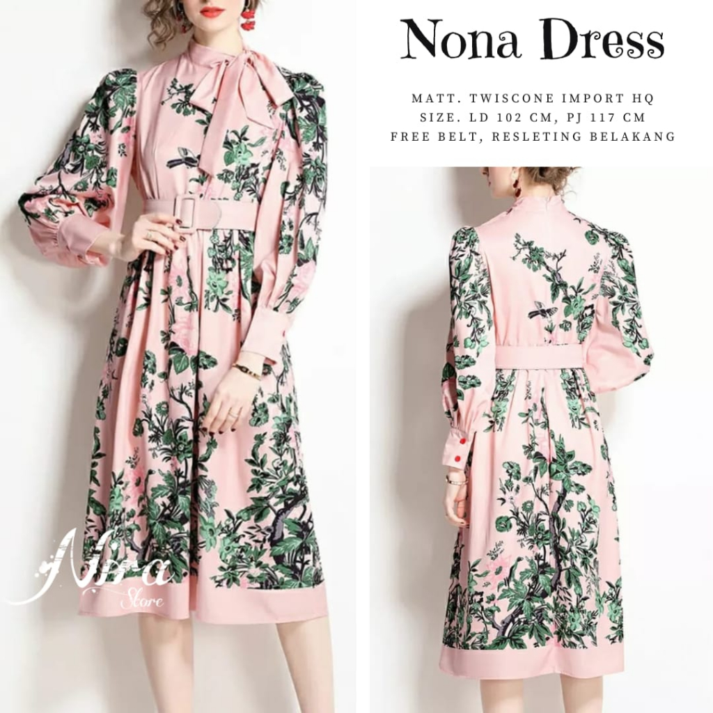 Turismo dress NONA CANTIK GALAK JUTEK CUEK DINGIN MOTIF PESTA PARTY KODANGAN EROPA VINTAGE KASUAL KL