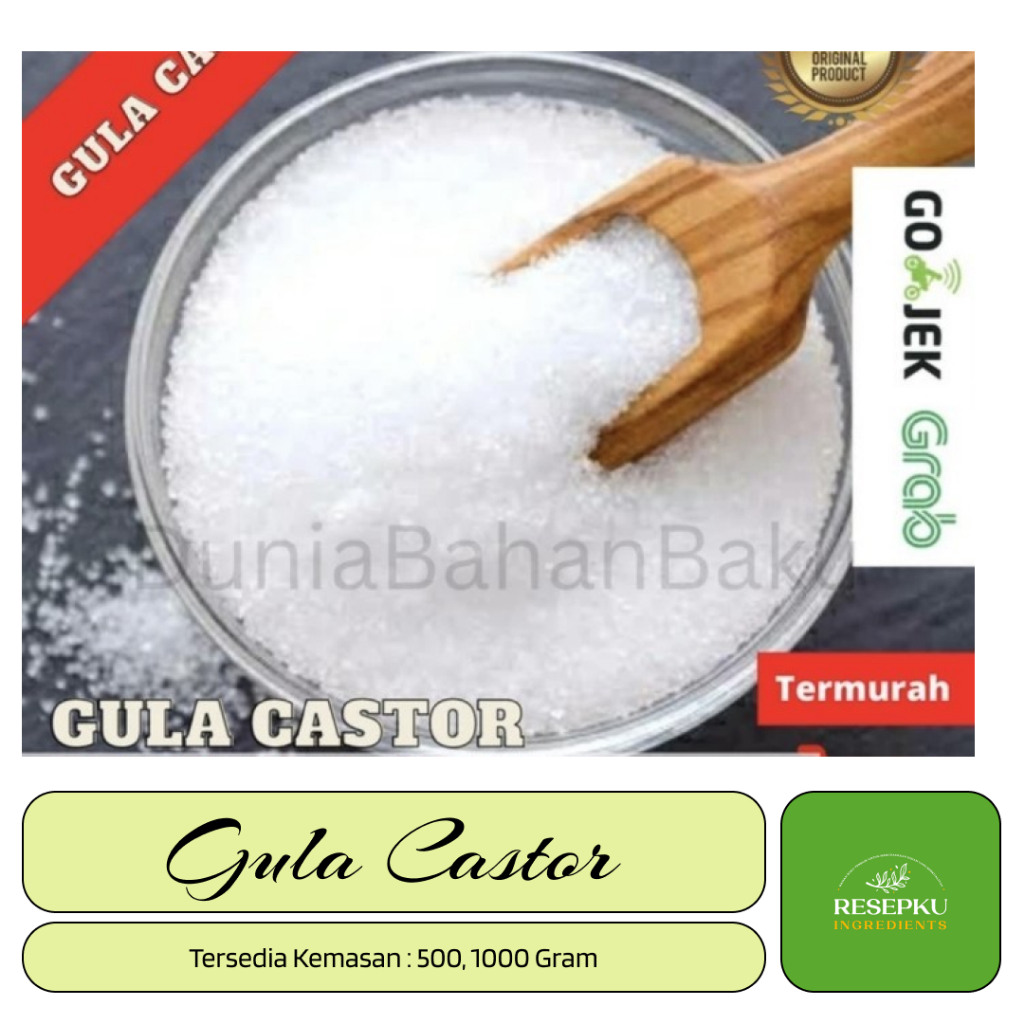 

Castor Sugar 1kg (Gula Kaster) 100% ASLI