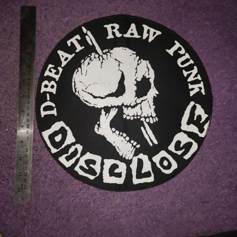 BACKPACTH DISCLOSE 30CM EMBLEM BULAT PACTH MUSIC BAND PUNK ROCK METAL EMBLEM PUNGGUNG