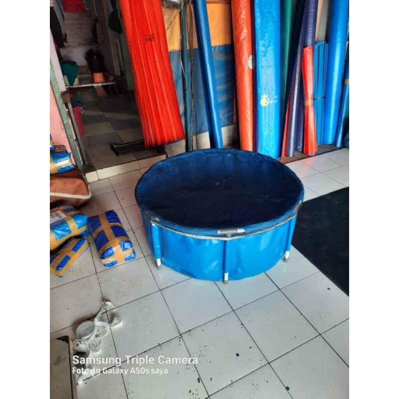 terpal kolam VAT karantina ikan KOI D.1m T.50cm