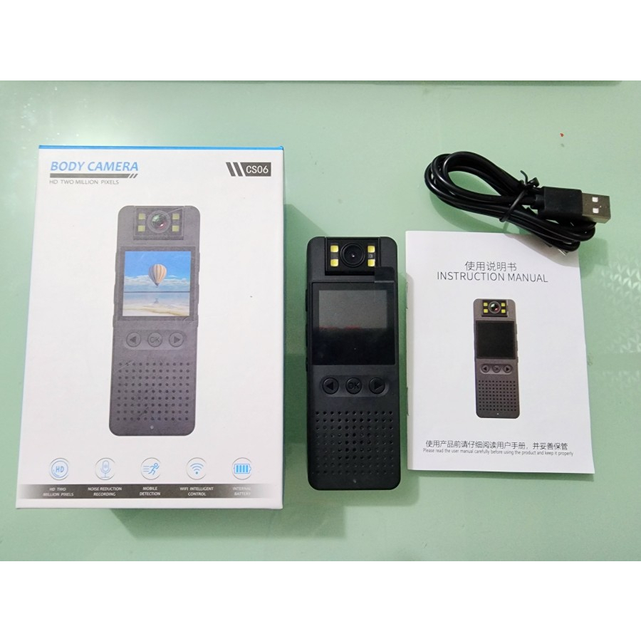 Kamera Pocket Wifi 180 degree HD Night Vision Layar 1,4in Mini CS-06