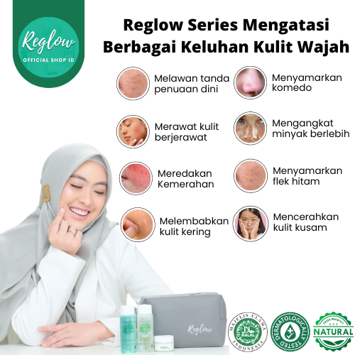 Bundling Reglow Paket Night Cream + Sheet Mask dr Shindy Skincare Untuk Semua Jenis Kulit