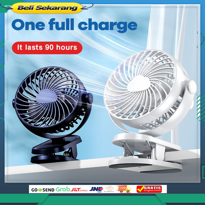 Kipas Angin Mini/Kipas Mini/ Kipas Angin Portable Fan Rotating Kipas Angin Meja Mini Jepit Portable 