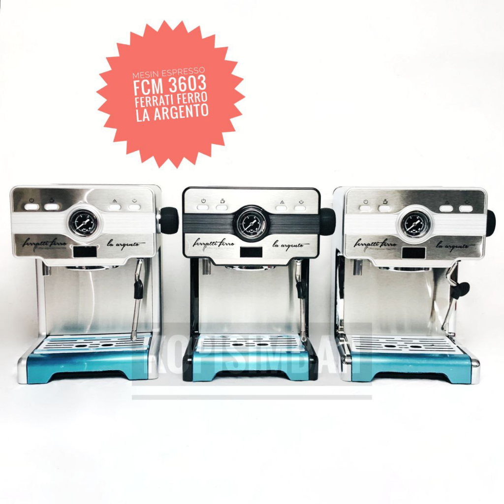 Mesin Kopi Espresso CRM3603 Coffee Maker Machine CRM 3603 LA ARGENTO Alat Seduh Pembuat Kopi Espreso