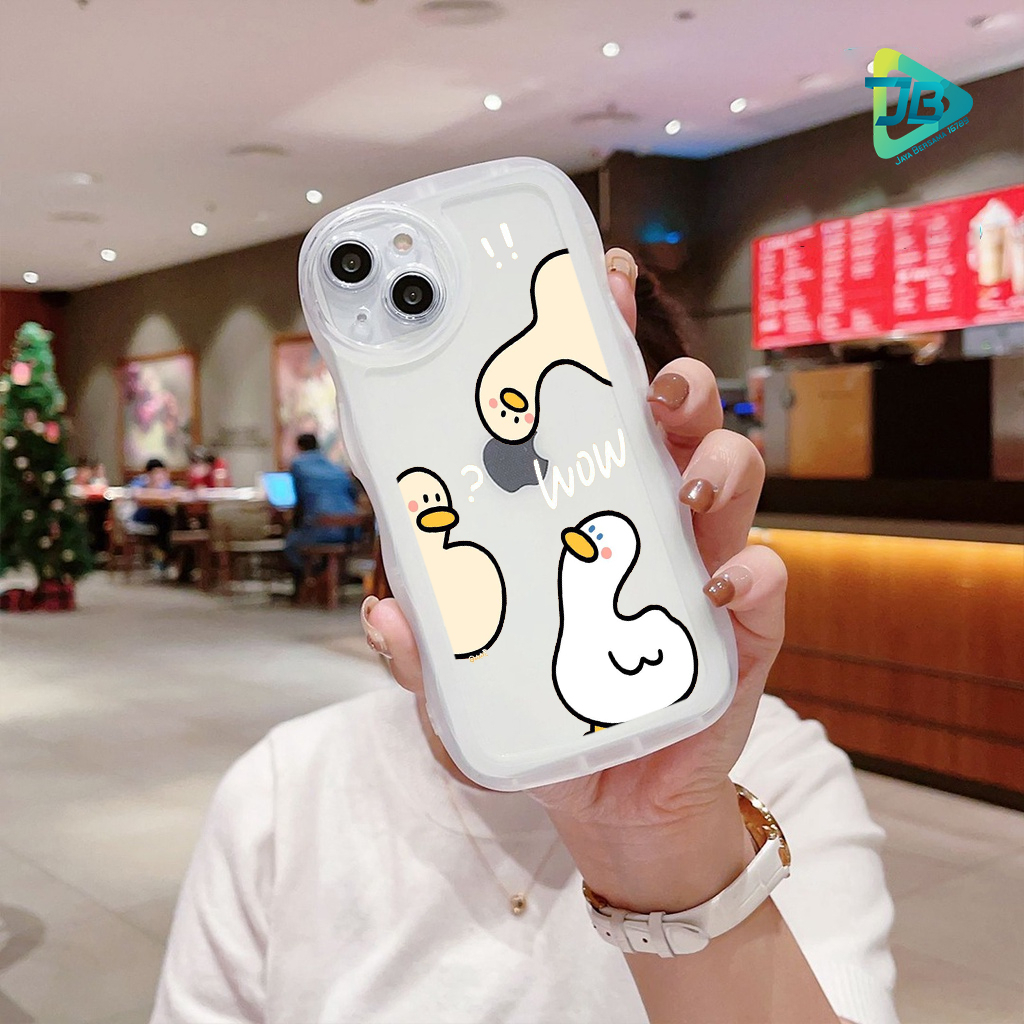 CUSTOM SOFTCASE WAVE GELOMBANG CLEAR CUSTOM DUCK FOR VIVO Y02 Y11 Y12 Y15 Y17 Y15S Y01 Y16 Y02S Y20 Y12S Y21 Y21S Y33S Y22 Y22S Y30 Y50 Y35 Y53 Y71 Y75 Y81 Y91 Y93 Y95 Y91C Y1S V5 V20 V25 V25E T1 PRO S15E JB8930