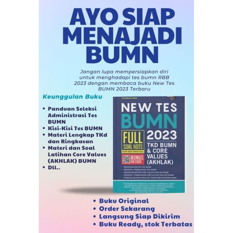 

Buku Ready || BUKU NEW TES BUMN 2023