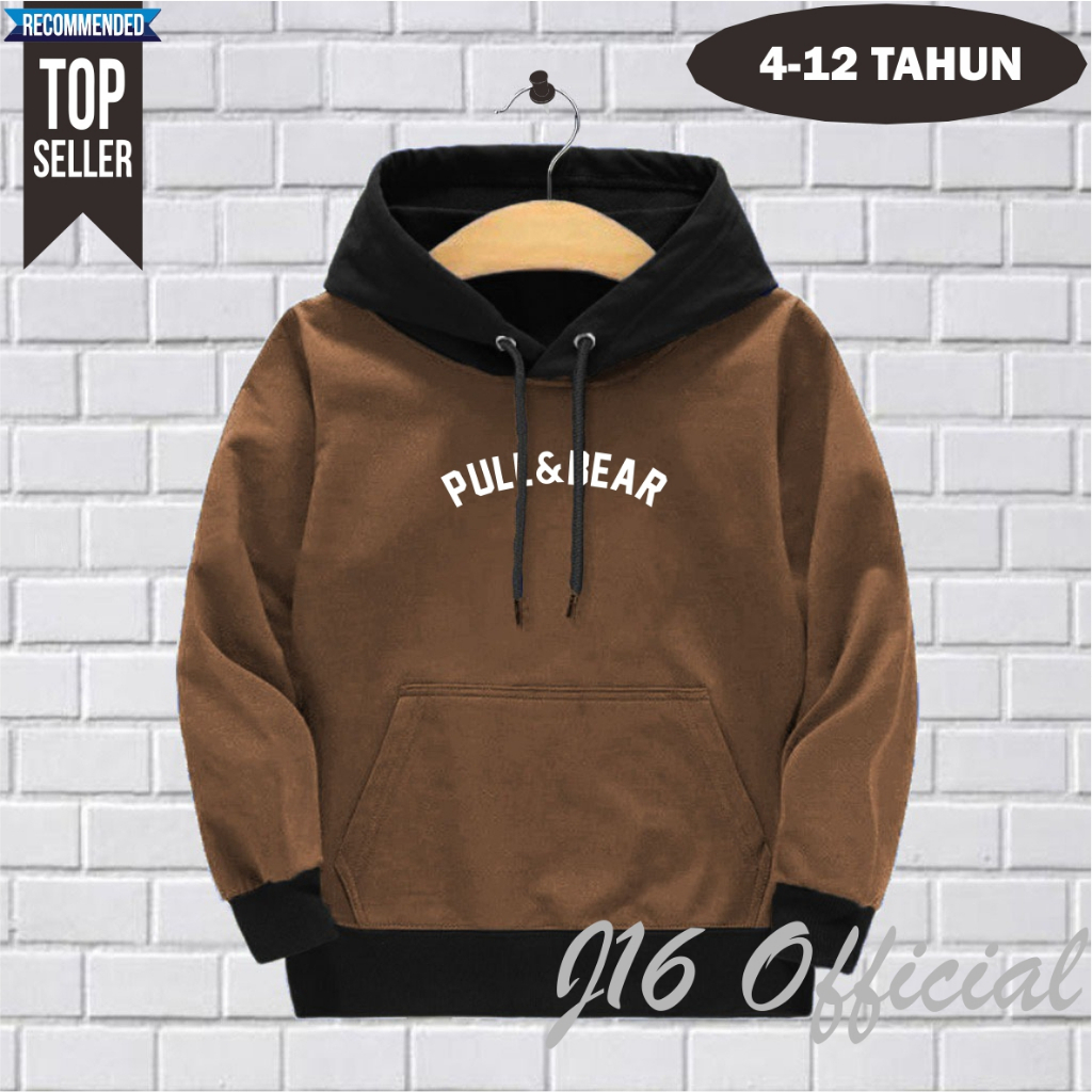 PREMIUM Sweater Hoodie PULLBER Anak 3-11 Thn Bahan Tebal Lembut dan Adem