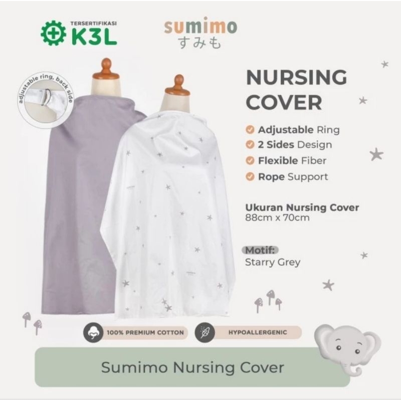 Sumimo Nursing Cover Motif Random - Apron Ibu Menyusui