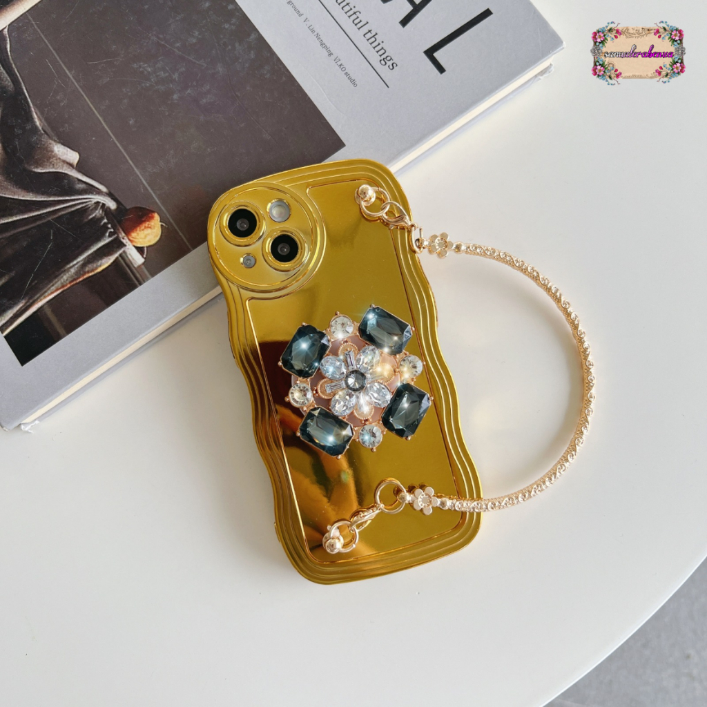 CASE WAVE MODEL TAS JINJING POPSOCKET 3D STAND GOLD FOR IPHONE X XS XR 7 8 SE 2020 7+ 8+ 11 12 PRO MAX SB5591