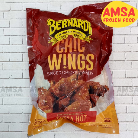 

bernardi Spicy Chicken Wings Hot 380 gr / Paha dan Sayap Ayam Berbumbu Pedas