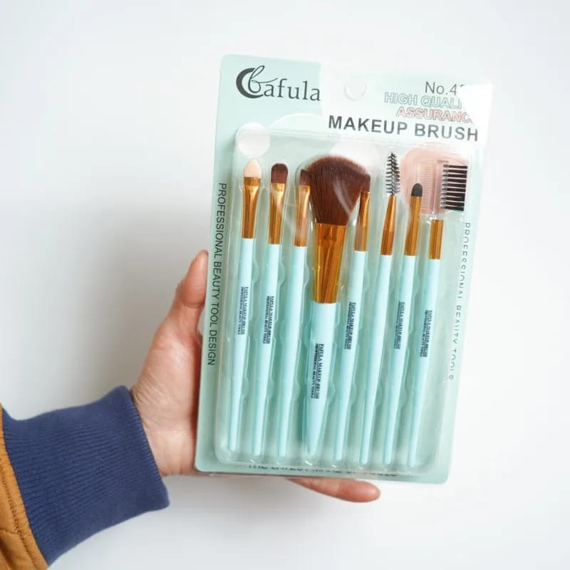 Set Kuas Makeup 9 in 1 - Make Up Brush + Spons High Quality 0909