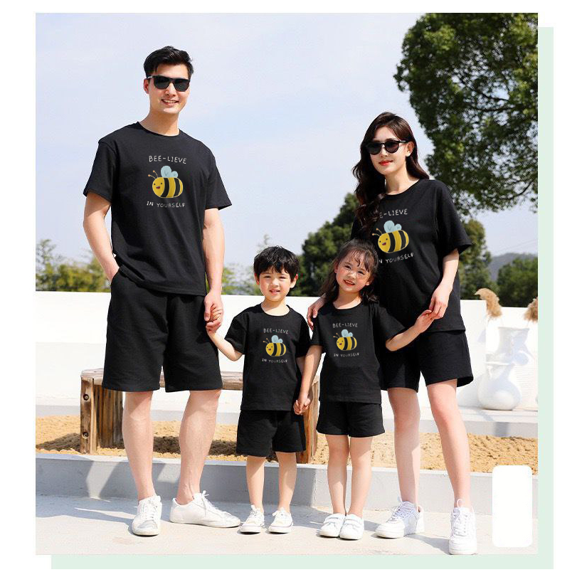 Amspro Baju Kaos Family Kaos Couple Baju Couple Keluarga Kaos Oversized Bee